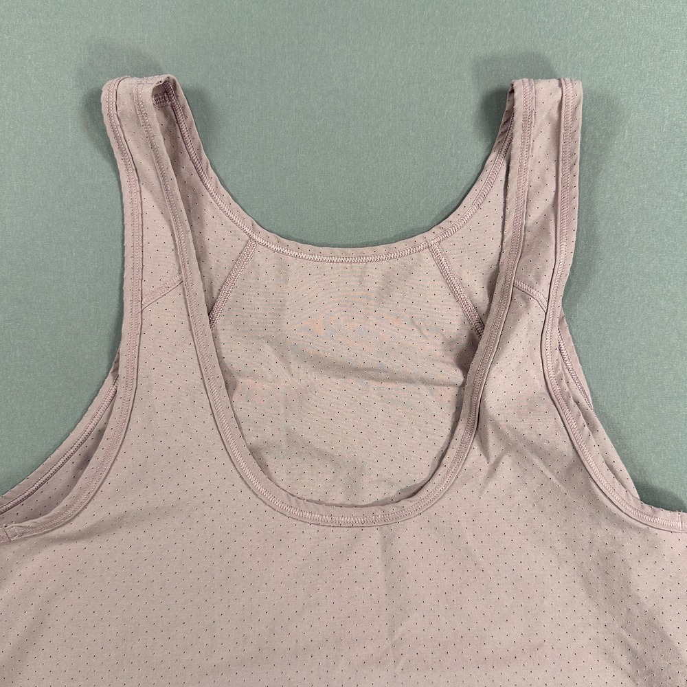 Lululemon Tank Top Womens Apx:Medium Pink Perforated Racerback Athletic Running - Picture 3 of 7